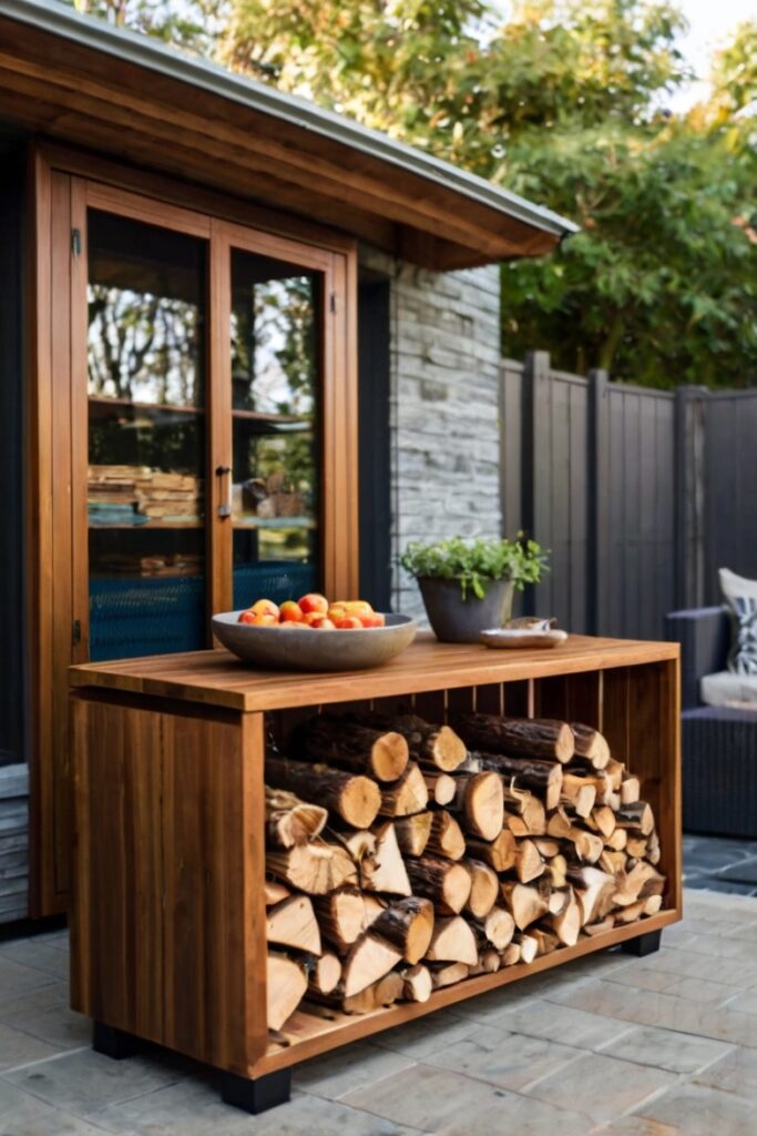 firewood storage ideas for outside