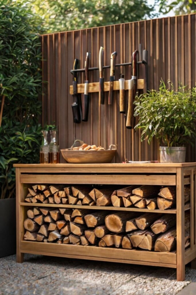 firewood storage ideas for outside