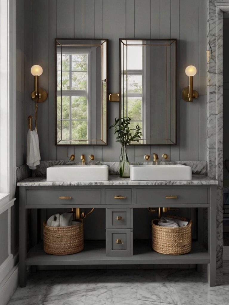 grey bathroom vanity