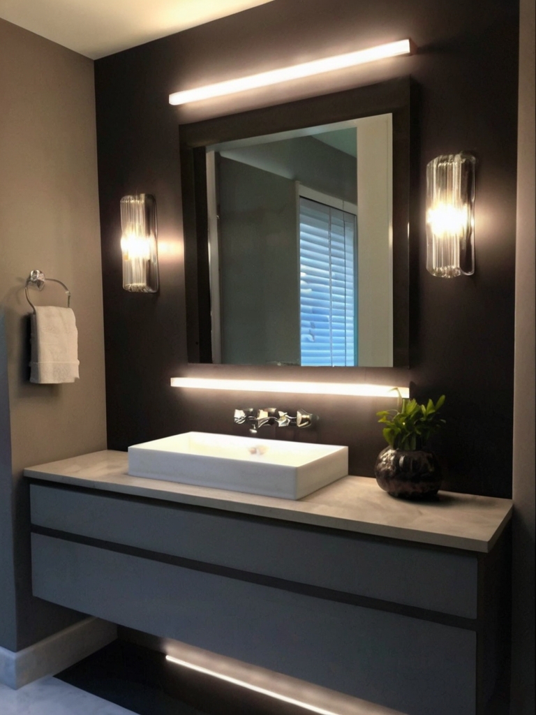 grey vanity bathroom