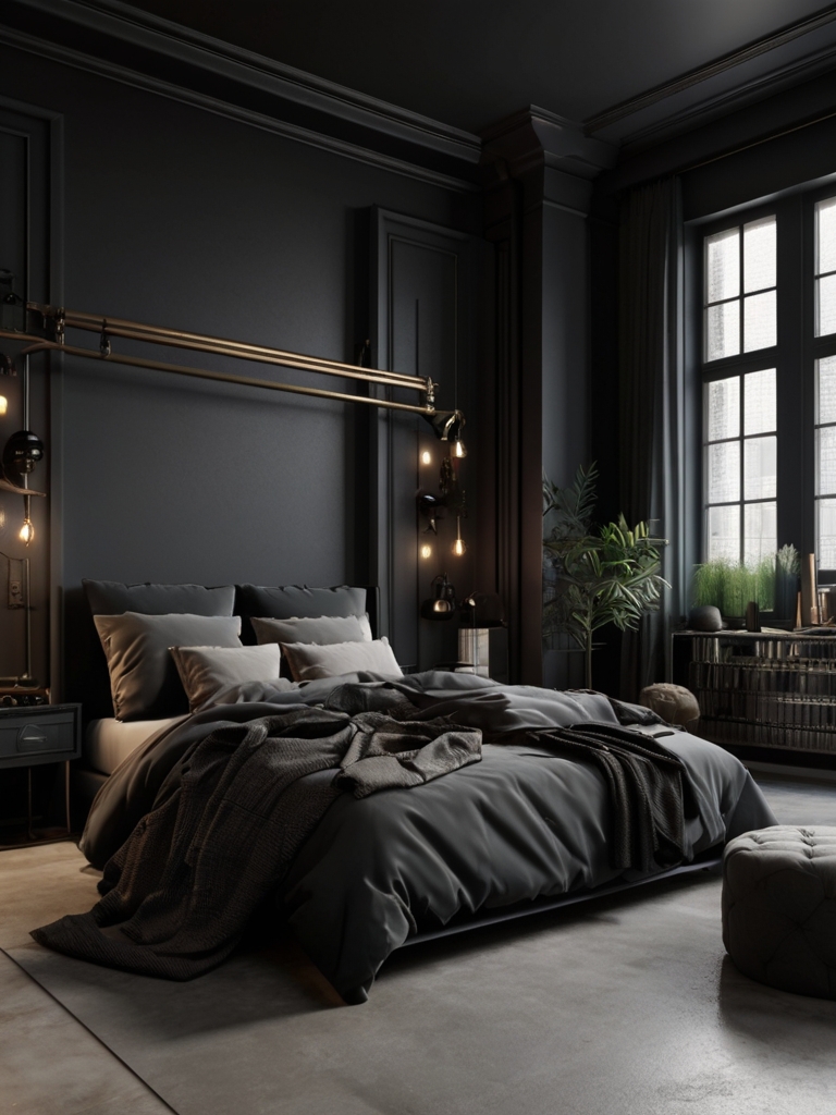 black bedroom