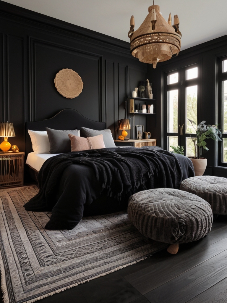 black bedroom