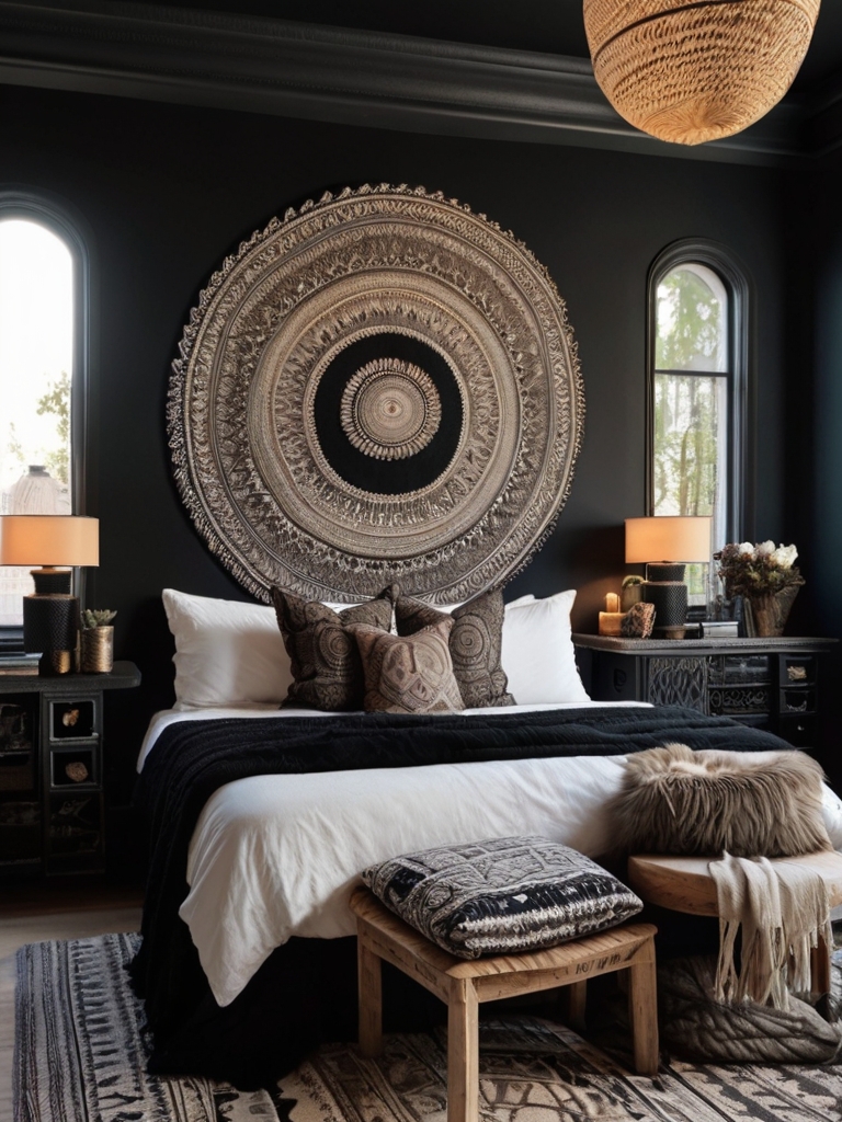 black bedroom