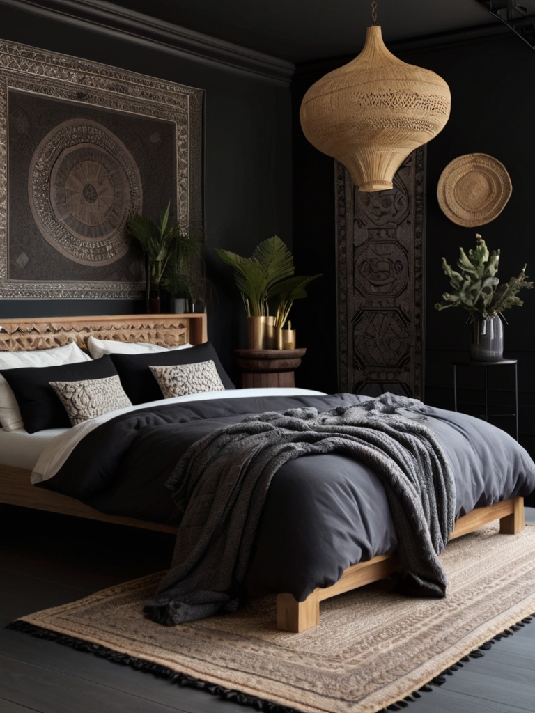 black bedroom