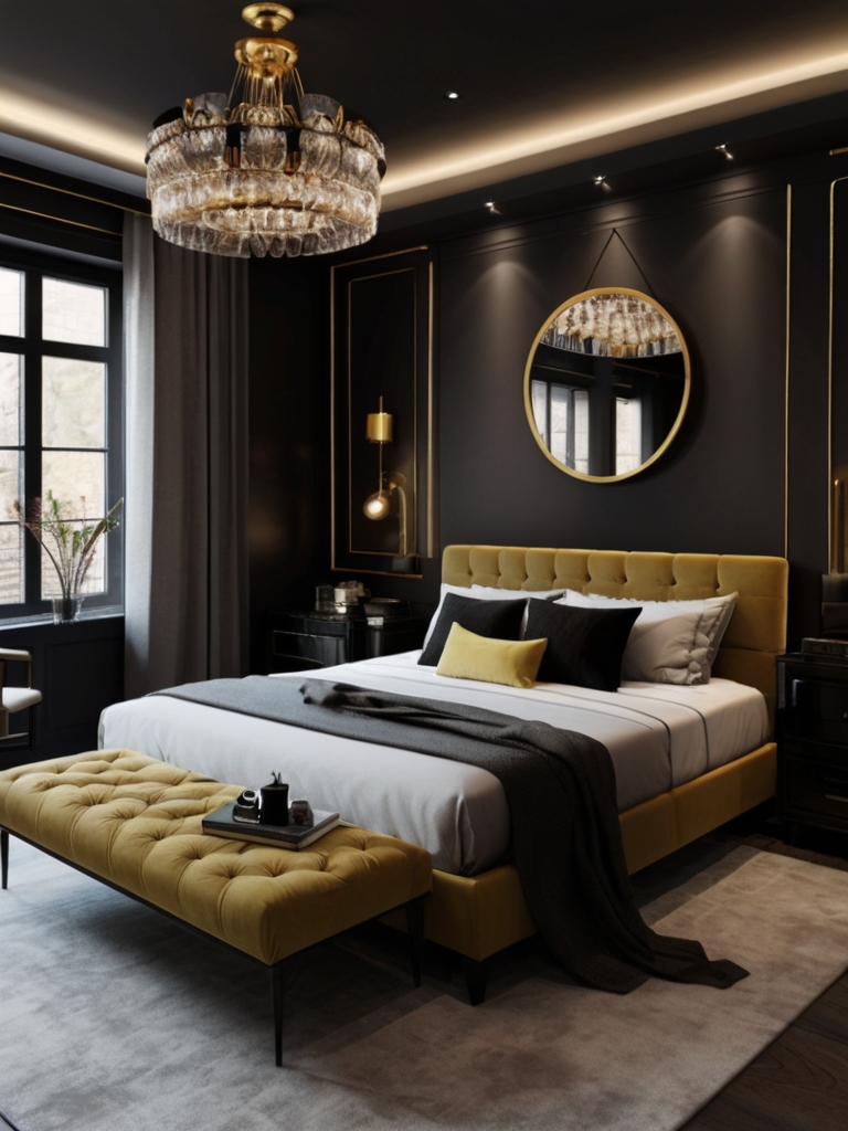 black bedroom ideas