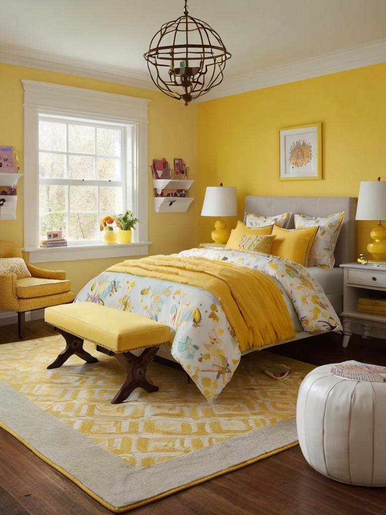 yellow bedroom ideas for girls