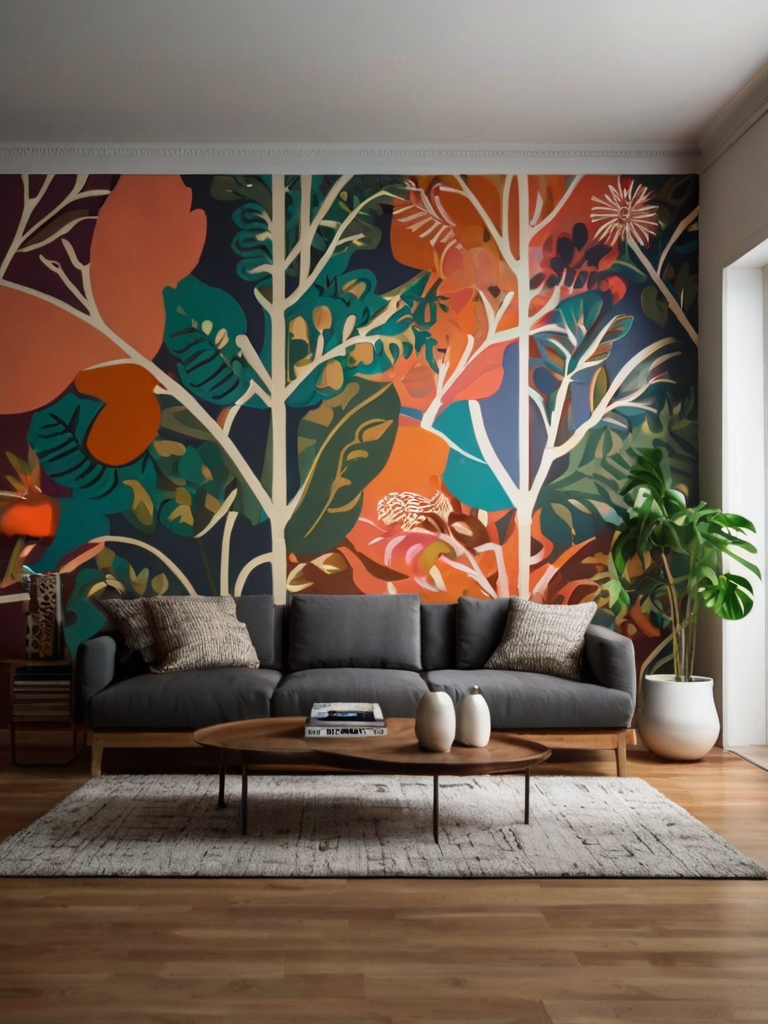 high ceiling living room wall decor ideas